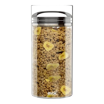 EVAK 密封儲物罐 Compact 系列/玻璃/亮面把手 (4號) - 2300ml