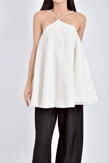 (S) nagumo miyuki質感棉質無袖白色上衣