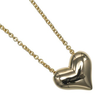 【日本直送】蒂芙尼 項鍊 Pinch Heart K18YG 黃 K 金 約 7.61g TIFFANY&Co.【二手】A 級