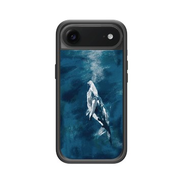 iPhone Air Mod NX -邊框背蓋組合 (相機按鈕) 黑 - 產房 - 鯨魚：海洋的長老