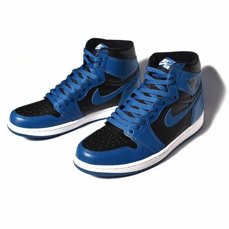 NIKE AIR JORDAN 1 RETRO HIGH OG DARK MARINA BLUE ナイキ エア ジョーダン 1 レトロ ハイ  スニーカー ( 青 黒 555088-404 ) | LINEショッピング