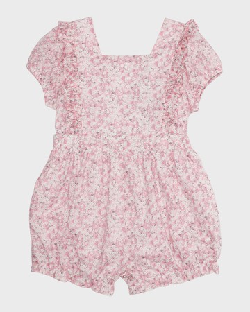 Baby Girl's Buttercup Floral-Print Bubble Romper, Size 3M-18M
