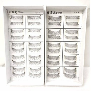 日月光假睫毛 交叉7/交叉8 10對入 職業級