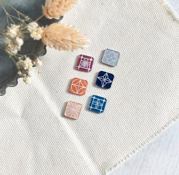 Pista丘手繪耳環/ 台灣系-窗花