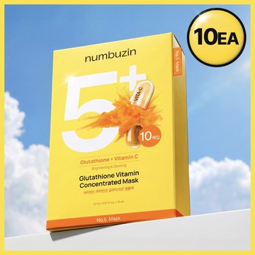 numbuzin No.5 Glutathione Vitamin Concentrated Sheet Mask 10ea