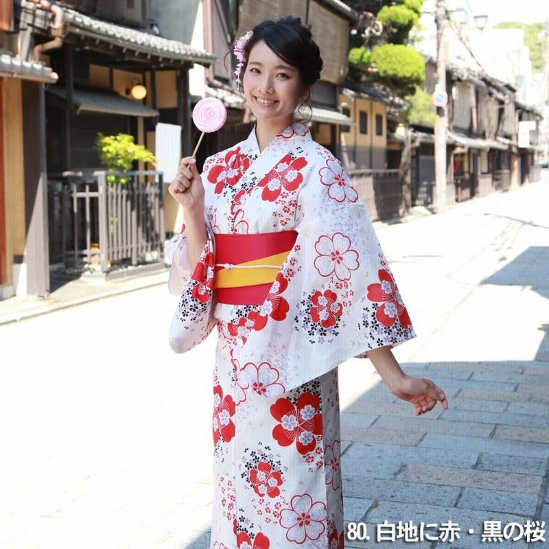 古典的で可愛いレトロな花柄の浴衣 大正ロマン 浴衣 レディース セット ときめき恋浴衣3点セット 選べる17柄