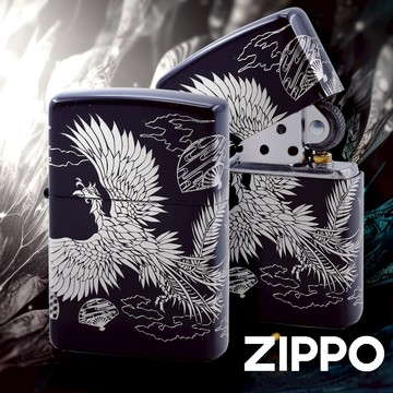 ZIPPO 黑銀鳳凰防風打火機 日本設計 官方正版 現貨 限量 禮物 送禮 終身保固 ZA-3-7B