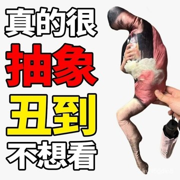 🔥桃園有貨🔥/限時下殺無白邊抱枕噁搞怪醜貓DIY來圖客製化照片男女朋友印定做玩偶 JJSO
