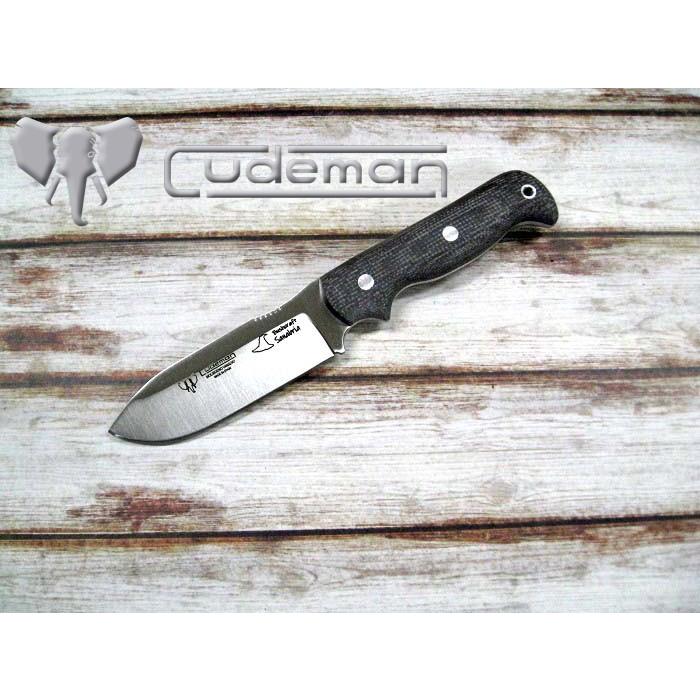 クードマン CUD181Y  ブッシュクラフト ナイフ バナジウム鋼 ブラウンジュートハンドル アウトドア,Cudeman BUSHCRAFT Knife