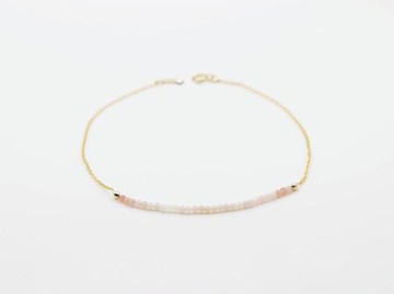 Beloved Power Gradient 迷你粉紅蛋白石腳鍊