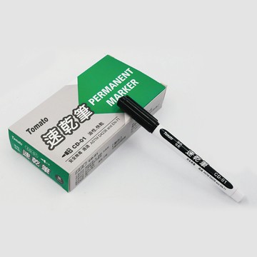 Tomato 速乾筆 黑/紅/藍 2mm 12支 /盒 CD-01（31021）【APP滿額下單10%點數(單一帳號最高5000點)】1/31止