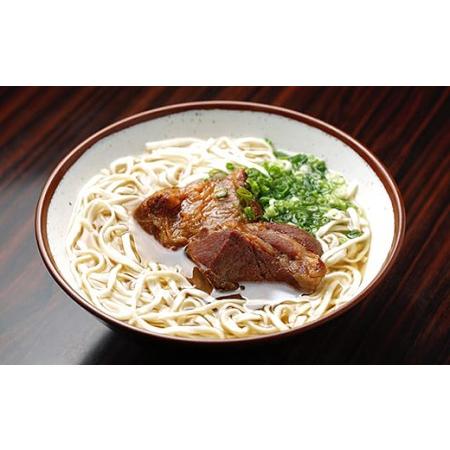 ふるさと納税 自家製麺　沖縄そば専門店「ソーキそば」セット　4食入り 沖縄県南風原町