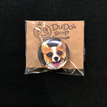 手繪插畫小胸章小徽章別針 | 柯基犬 柯基狗