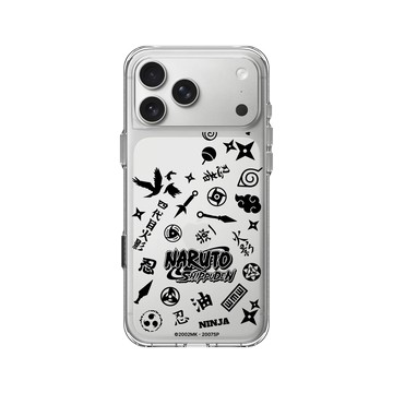 iPhone 17 Pro Max Clear Case（相機按鈕） 透明 - 火影忍者 Naruto - 火影篇章-黑