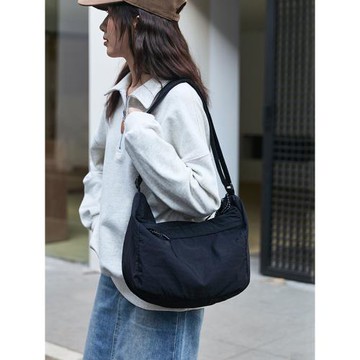 餃子包慵懶松弛感斜挎包輕便上班通勤托特包休閑運動單肩包日系女