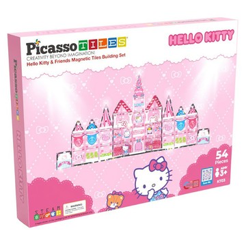 PicassoTILES 畢卡索 三麗鷗系列 彩繪磁力片 54片  Hello Kitty  1個