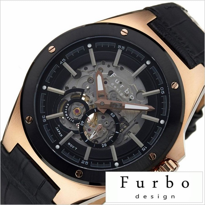 [フルボデザイン] 腕時計 F2502PBKBK メンズ 自動巻 楽天市場】フルボデザイン Furbo ビゴラス F2502PBKBK メンズ