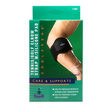 [佑全保健藥妝]OPPO.1489(黑)網球肘束套