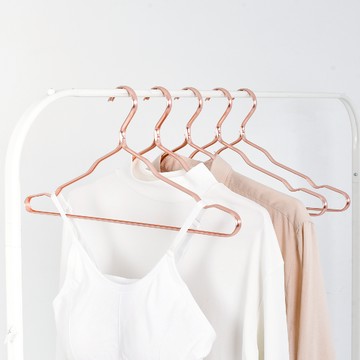 收納職人 超輕量無痕防滑41cm鋁合金衣架10入_兩色任選 - 閃耀銀