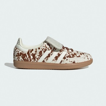 adidas 愛迪達 休閒鞋 Samba LT W 女鞋 米白 棕 乳牛紋 仿馬毛 德訓鞋 翻鞋舌 愛迪達