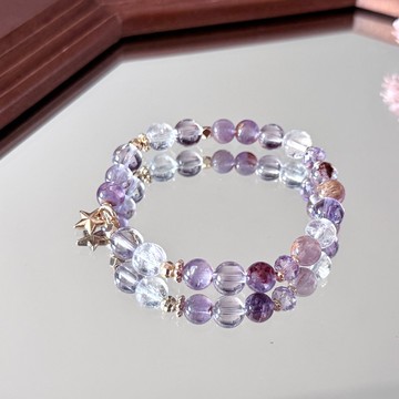 夢蛹/ 14K金天然水晶能量手鍊/ 客製禮物