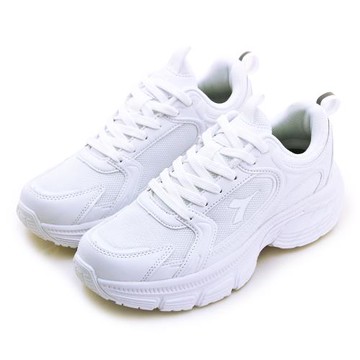【DIADORA】女 迪亞多那 生活時尚休閒運動鞋 厚底老爹鞋MAXSOLE系列 白色學生鞋 白 33158