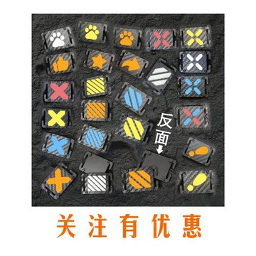 夜光戰術X系列士氣章molle系統一鍵三連機能風識別標徽章背包掛件