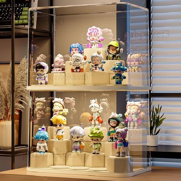 廠家特價✨摆件展示架 积木收藏 手办盲盒裝飾 收纳展示盒 泡泡玛展示架 防尘娃娃盒 摆件玩偶柜 手辦展示柜 拉布布展示柜