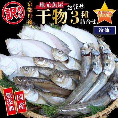 ふるさと納税 京丹後市 京都 京丹後の地元鮮魚店が作ったお任せ干物　3種