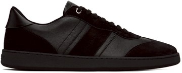 Ferragamo 黑色拼接运动鞋