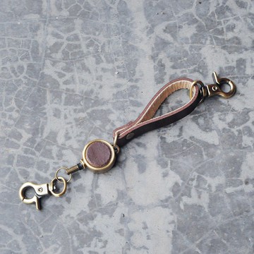 識別證套用 | 手工皮件 | 客製化禮物 | 植鞣革-植鞣牛革伸縮扣