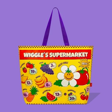 【blank.】Wiggle Wiggle 環保購物袋(L)-超市
