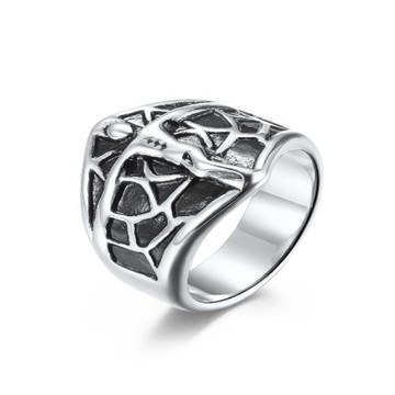 【ANGEL】男士復古女神不銹鋼戒指(2色)