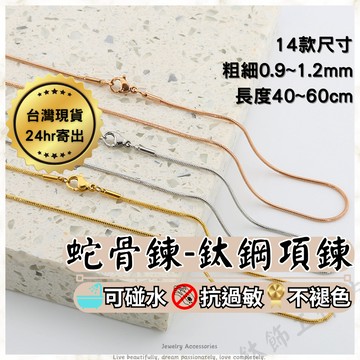 24hr出貨🚀鈦鋼蛇骨鍊 抗過敏不退色可洗澡鏈子 項鍊女 不鏽鋼項鍊 鈦鋼項鍊 可碰水鍊子 鎖骨鍊 項鍊項鏈女 女生項鍊