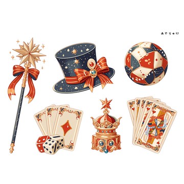 【6 月新品】20-134-0238 裁切用色紙 馬戲團風格