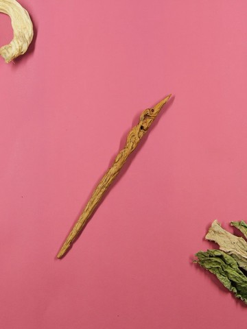 手工原创新中式复古风汉服粗旷石头机理感紫光檀木头木质发簪子