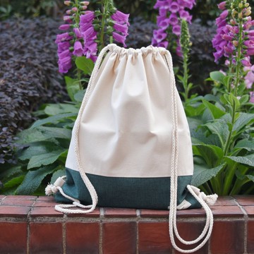 束口後背包/束繩包/束口袋 ~ 清新簡約型 Green (B223) RS