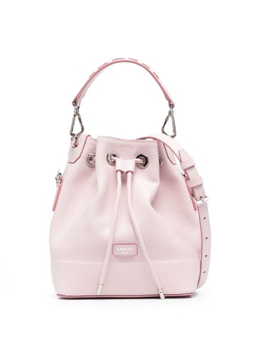 Lancel - leather bucket bag - women - Cotton/Calf Leather - One Size - Pink