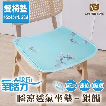 【日本旭川】AIRFit氧活力透氣支撐座墊45X45座墊-銀韻1入