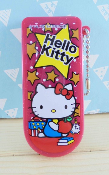 【震撼精品百貨】Hello Kitty 凱蒂貓~KITTY衣刷附鏡-紅星