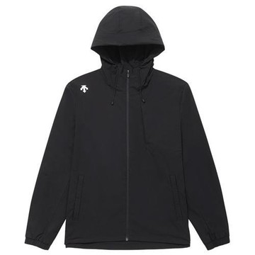 Descente 迪桑特 連帽外套 男裝 拉鍊口袋 黑【運動世界】SQ323UWB71-BLK0