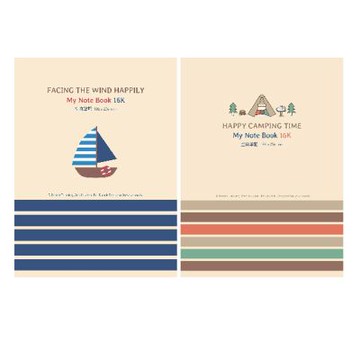 【美加美】16k 空白 筆記本 10本/包 AF1117  AF1116