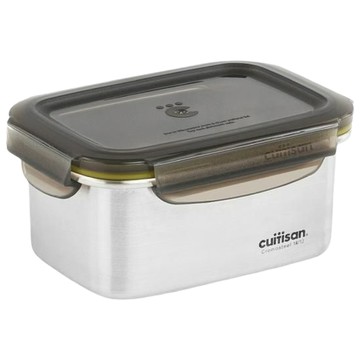 cuitisan 名作系列 316可微波不鏽鋼保鮮盒 防漏保鮮 可冷藏冷凍  方形4號 530ml  1個