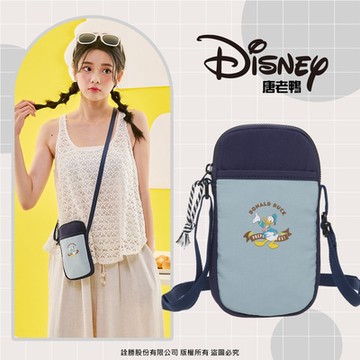 【Disney】唐老鴨-海邊走走鴨-手機包-灰藍 PTD22-C5-23GB