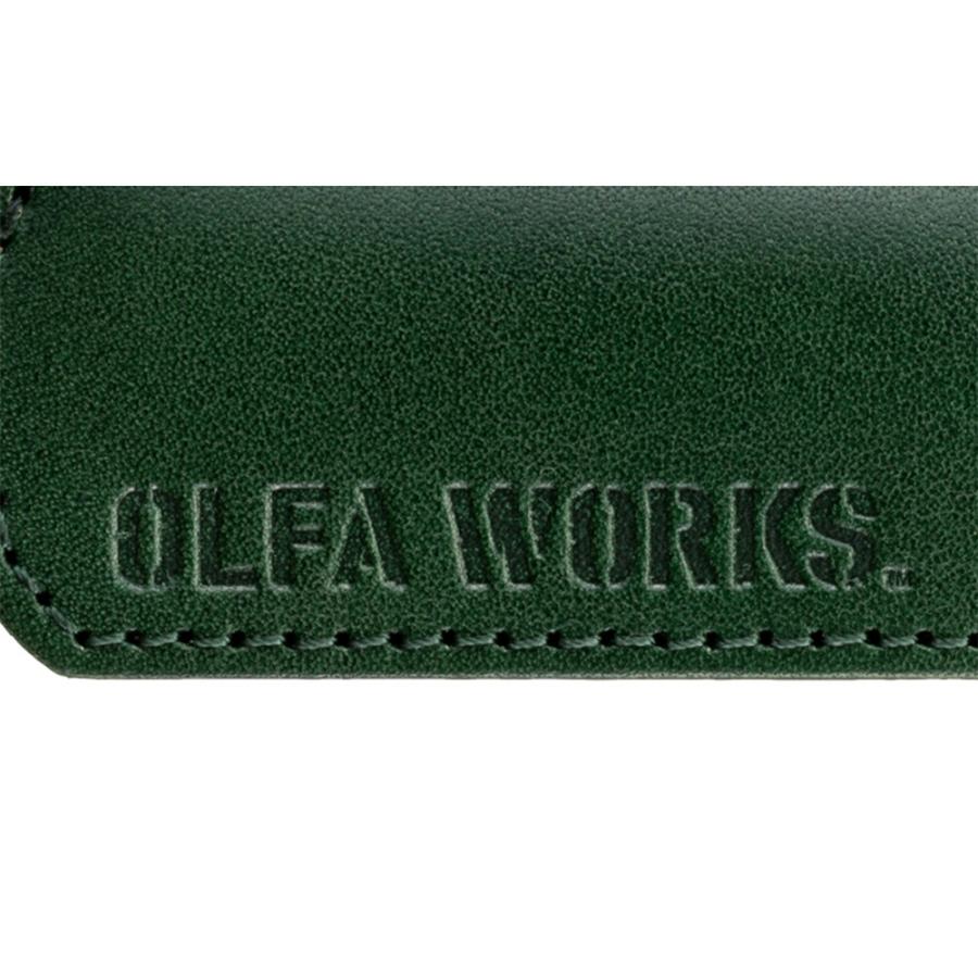 OLFA WORKS オルファワークス BK レザーケース OWA-C01 グリーン ライトブラウン