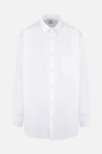 VETEMENTS logo printed poplin oversized shirt Man