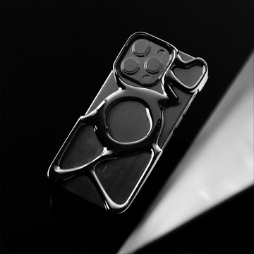 【順豐當天發】AngryMiao怒喵手機殼適用iPhone16Pro/ProMax手機套 蘋果15 新款個性鏤空保護殼情侶高級時尚