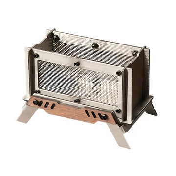 WellHike 玩客 mini 露營線香架 香薰爐 組裝片 5個 + 爐底座 + 收納包 10 x 6 x 6.5cm 130g  銀色  1個