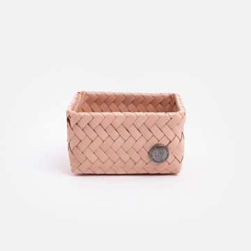 Handed By Fit編織方形分隔籃tiny 粉