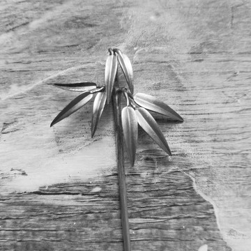 竹葉髮簪s955純銀銀飾民族風漢服頭飾配飾